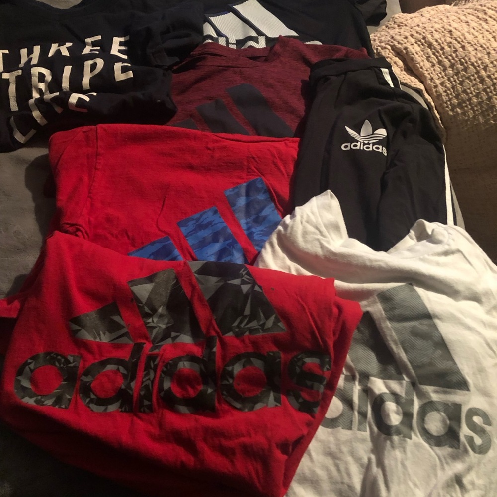 Lot of boys Adidas tees